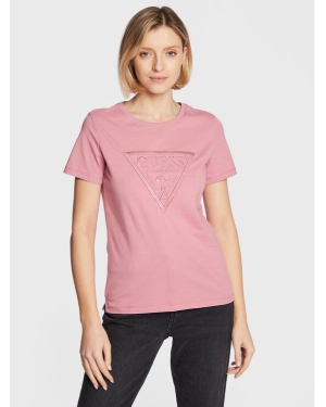 Guess T-Shirt W3RI19 I3Z14 Różowy Regular Fit