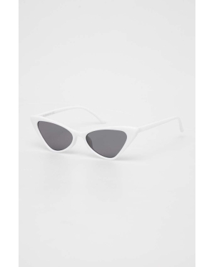Answear Lab okulary przeciwsłoneczne damskie kolor biały