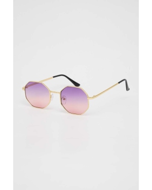Answear Lab okulary przeciwsłoneczne damskie kolor fioletowy