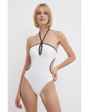Max Mara Beachwear jednoczęściowy strój kąpielowy kolor biały miękka miseczka 2416831279600