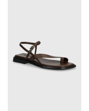 Vagabond Shoemakers sandały skórzane IZZY damskie kolor brązowy 5513-001-35