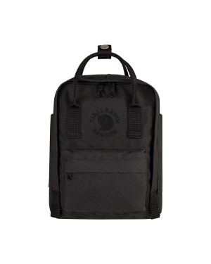 Fjallraven plecak Re-Kanken Mini kolor czarny mały z aplikacją F23549