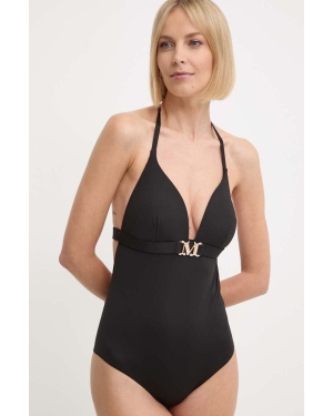 Max Mara Beachwear jednoczęściowy strój kąpielowy kolor czarny usztywniona miseczka 2416831079600