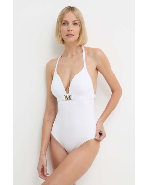 Max Mara Beachwear jednoczęściowy strój kąpielowy kolor biały usztywniona miseczka 2416831079600