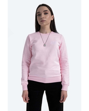A.P.C. bluza bawełniana Sweat Skye damska kolor różowy z aplikacją COEBH.F27700-PALEPINK