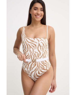 Max Mara Beachwear jednoczęściowy strój kąpielowy kolor beżowy miękka miseczka 2416831269600