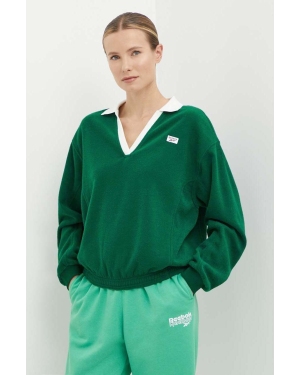 Reebok Classic bluza Retro Court damska kolor zielony gładka 100075519