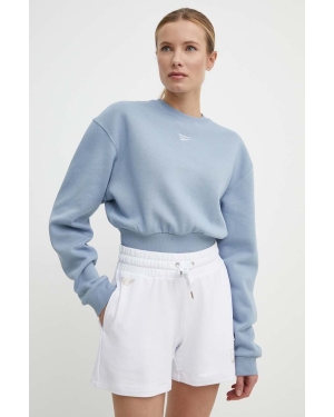 Reebok Classic bluza Wardrobe Essentials damska kolor niebieski gładka 100076122