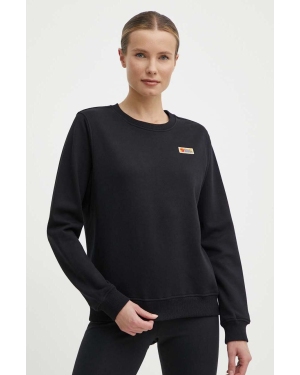 Fjallraven bluza bawełniana Vardag Sweater damska kolor czarny gładka F87075