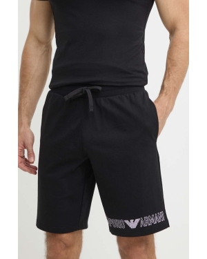 Emporio Armani Underwear szorty bawełniane lounge kolor czarny 111004 4R566