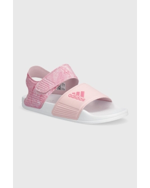 adidas sandały dziecięce ADILETTE SANDAL K kolor różowy