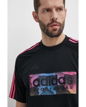 adidas t-shirt TIRO męski kolor czarny z aplikacją IP3781