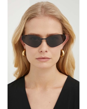 Balenciaga okulary przeciwsłoneczne damskie kolor czarny BB0335S
