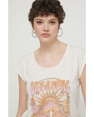 Billabong t-shirt damski kolor beżowy EBJZT00241