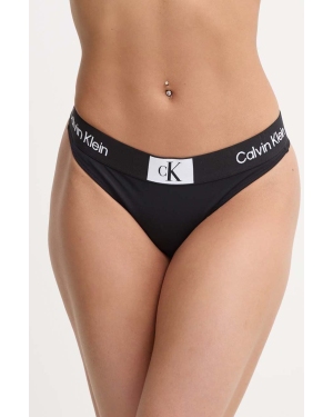 Calvin Klein stringi kąpielowe kolor czarny KW0KW02352