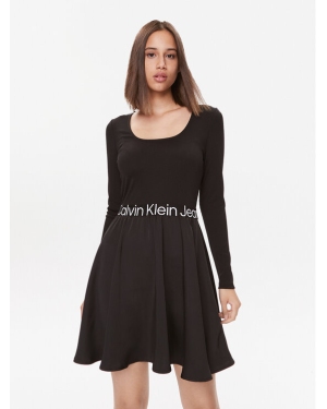 Calvin Klein Jeans Sukienka codzienna J20J222714 Czarny Regular Fit