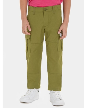Tommy Hilfiger Spodnie materiałowe KB0KB08471 Zielony Regular Fit