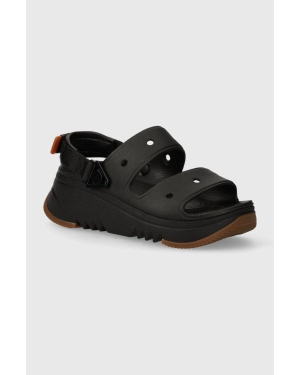 Crocs klapki Classic Hiker Xscape damskie kolor czarny na platformie 208181.001