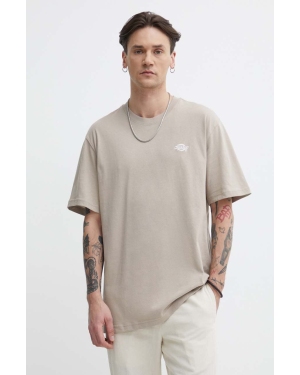 Dickies t-shirt bawełniany kolor beżowy z aplikacją