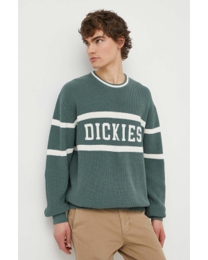 Dickies sweter bawełniany MELVERN kolor zielony DK0A4YMC