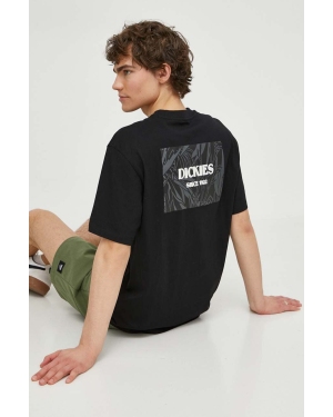 Dickies t-shirt bawełniany MAX MEADOWS TEE SS męski kolor czarny z nadrukiem DK0A4YRL
