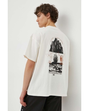 Dickies t-shirt bawełniany PEARISBURG TEE SS męski kolor beżowy z nadrukiem DK0A4YRK