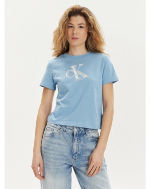 Calvin Klein Jeans T-Shirt Meta Baby J20J223165 Niebieski Regular Fit
