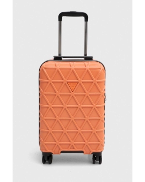 Guess walizka DISKO kolor pomarańczowy TWH746 29830