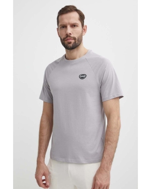 Hummel t-shirt bawełniany hmlLGC KAI REGULAR HEAVY T-SHIRT męski kolor szary z aplikacją 223989