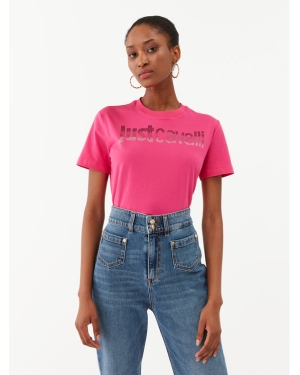Just Cavalli T-Shirt 75PAHE00 Różowy Regular Fit