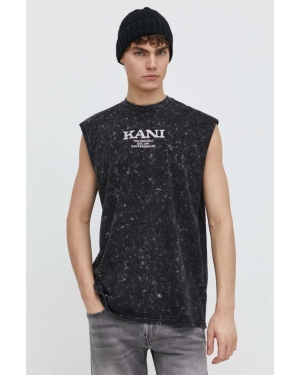 Karl Kani t-shirt bawełniany męski kolor czarny