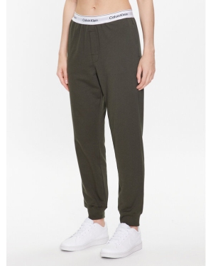Calvin Klein Underwear Spodnie piżamowe 000QS6872E Zielony Relaxed Fit