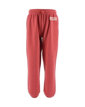 Levi's spodnie dresowe dziecięce kolor czerwony z nadrukiem