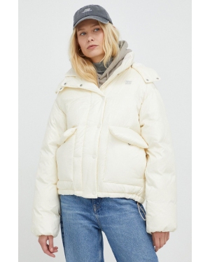 Levi's kurtka puchowa damska kolor beżowy zimowa