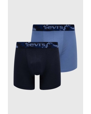 Levi's bokserki 2-pack męskie kolor niebieski