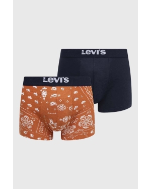 Levi's bokserki 2-pack męskie kolor pomarańczowy
