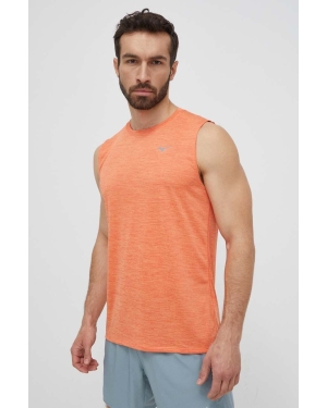 Mizuno t-shirt do biegania Impulse Core kolor pomarańczowy J2GAB011