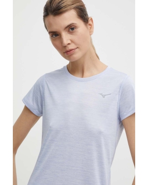 Mizuno t-shirt do biegania Impulse core kolor fioletowy J2GAA721