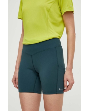 Montane szorty sportowe Ineo Lite damskie kolor zielony gładkie high waist FINLS17
