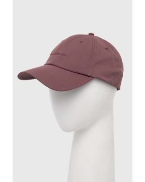 New Balance czapka z daszkiem kolor fioletowy gładka LAH21100LIE