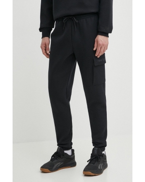 New Balance spodnie dresowe kolor czarny gładkie MP41553BK