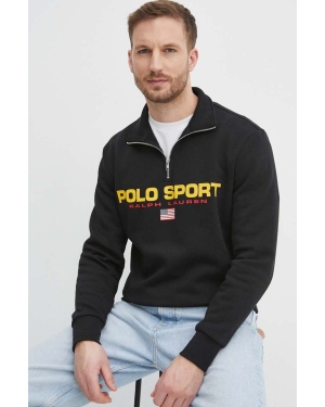 Polo Ralph Lauren bluza męska kolor czarny z nadrukiem 710835766