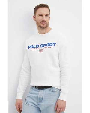 Polo Ralph Lauren bluza męska kolor biały z nadrukiem