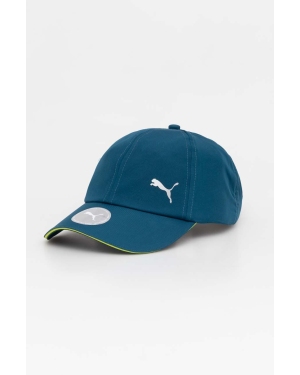 Puma czapka z daszkiem Essentials kolor niebieski gładka 023148