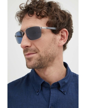 Ray-Ban okulary przeciwsłoneczne męskie kolor srebrny 0RB3737
