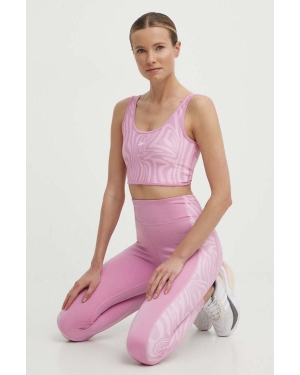 Reebok biustonosz do jogi Modern Safari kolor różowy wzorzysty 100076290