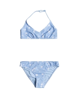Roxy dwuczęściowy strój kąpielowy dziecięcy DREAMER TRI kolor niebieski