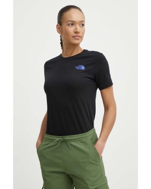 The North Face t-shirt bawełniany damski kolor czarny NF0A87F0JK31