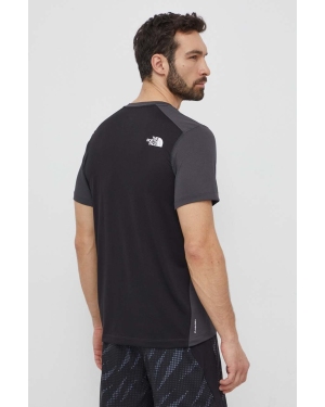 The North Face t-shirt sportowy kolor szary wzorzysty NF0A825OMN81