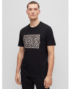 Boss T-Shirt 50489334 Czarny Regular Fit